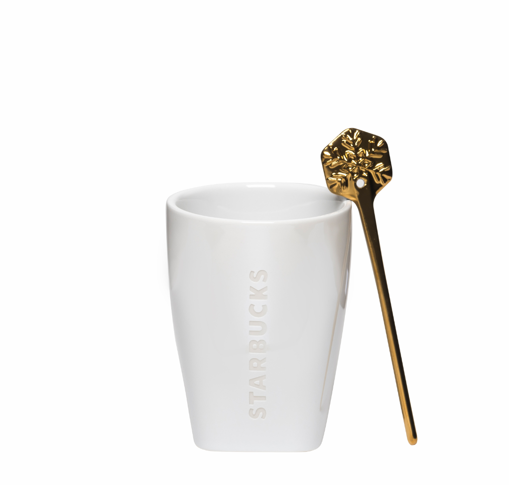 Singapore Winter Collection Snowflake Stirrer Mug