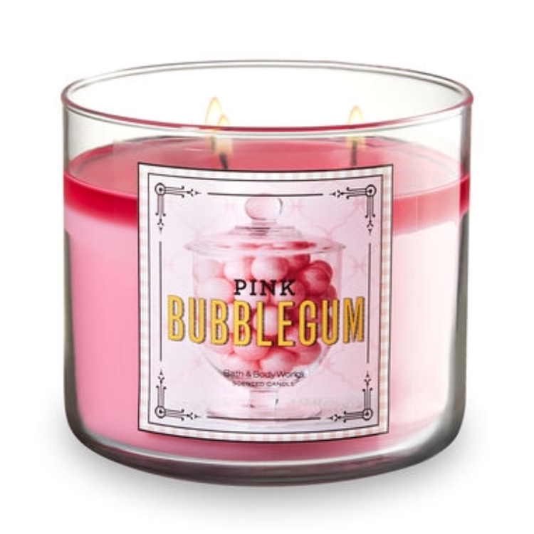 PINK BUBBLEGUM 3-Wick Candle