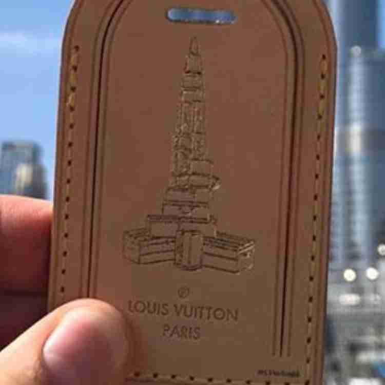 Luggage Tag with Burj Khalifa stamp