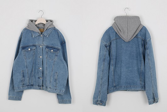 Hooded Denim Jacket