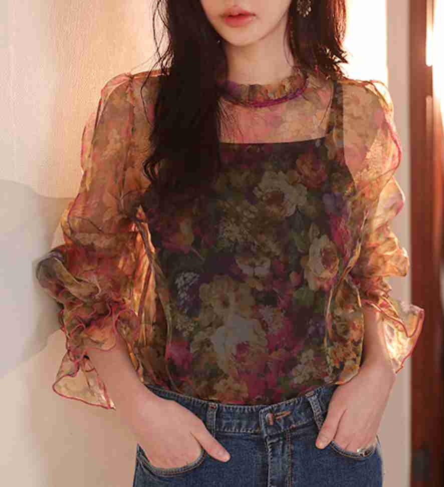 See Through Blouse