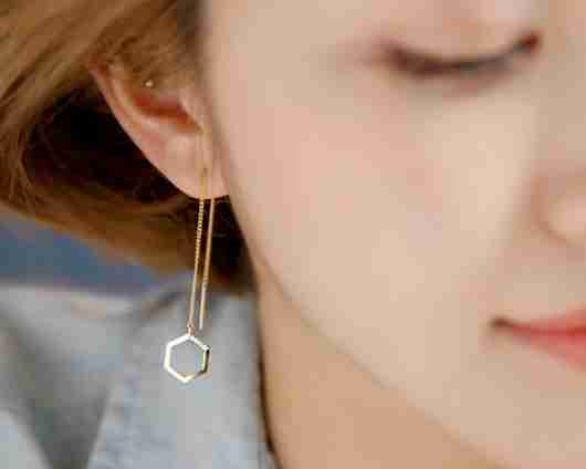 Hexagon Earrings