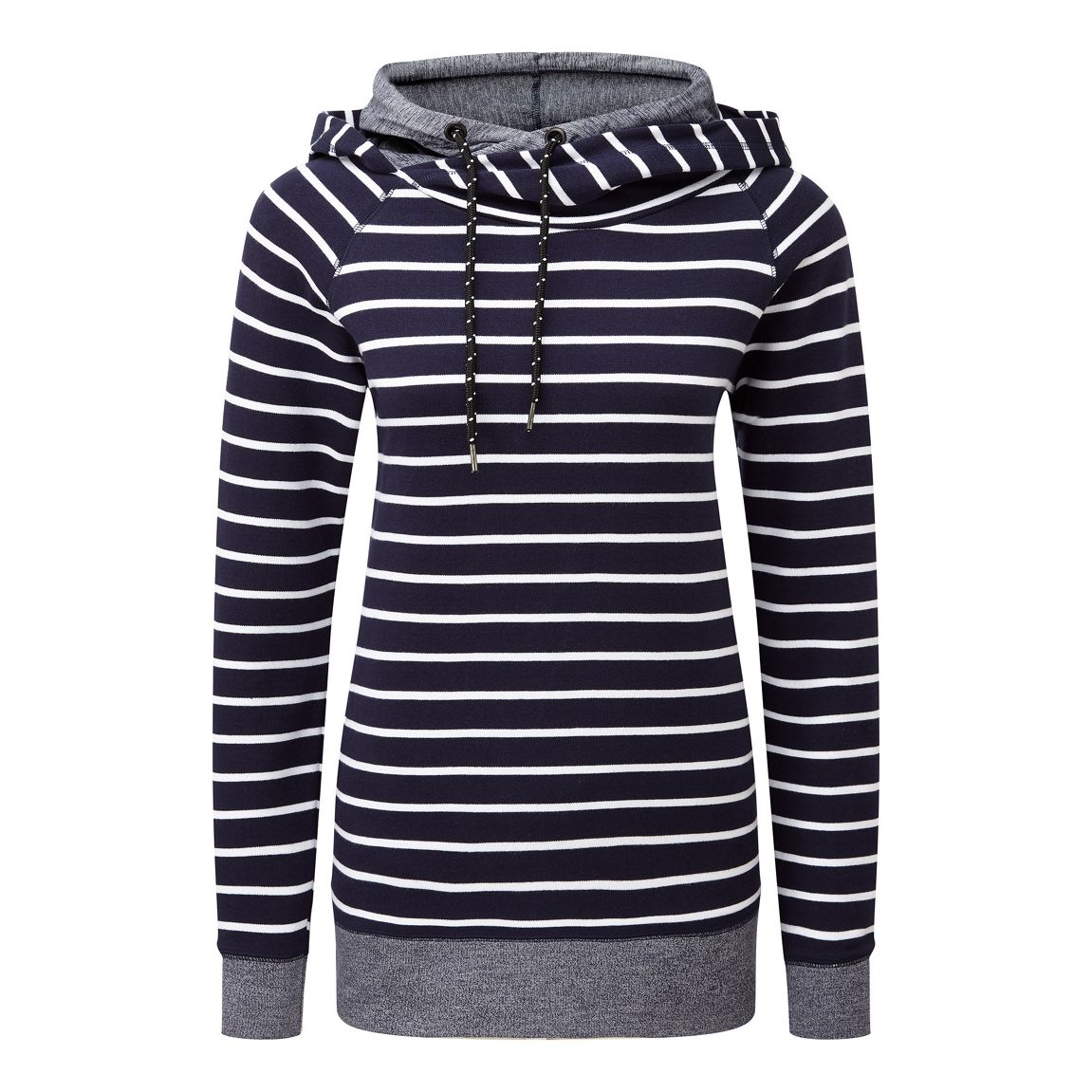 Navy Nell Striped Hoody