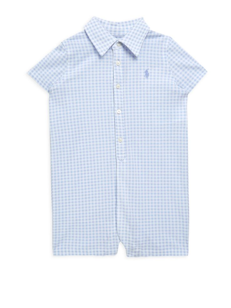 Baby's Gingham Cotton Shortall