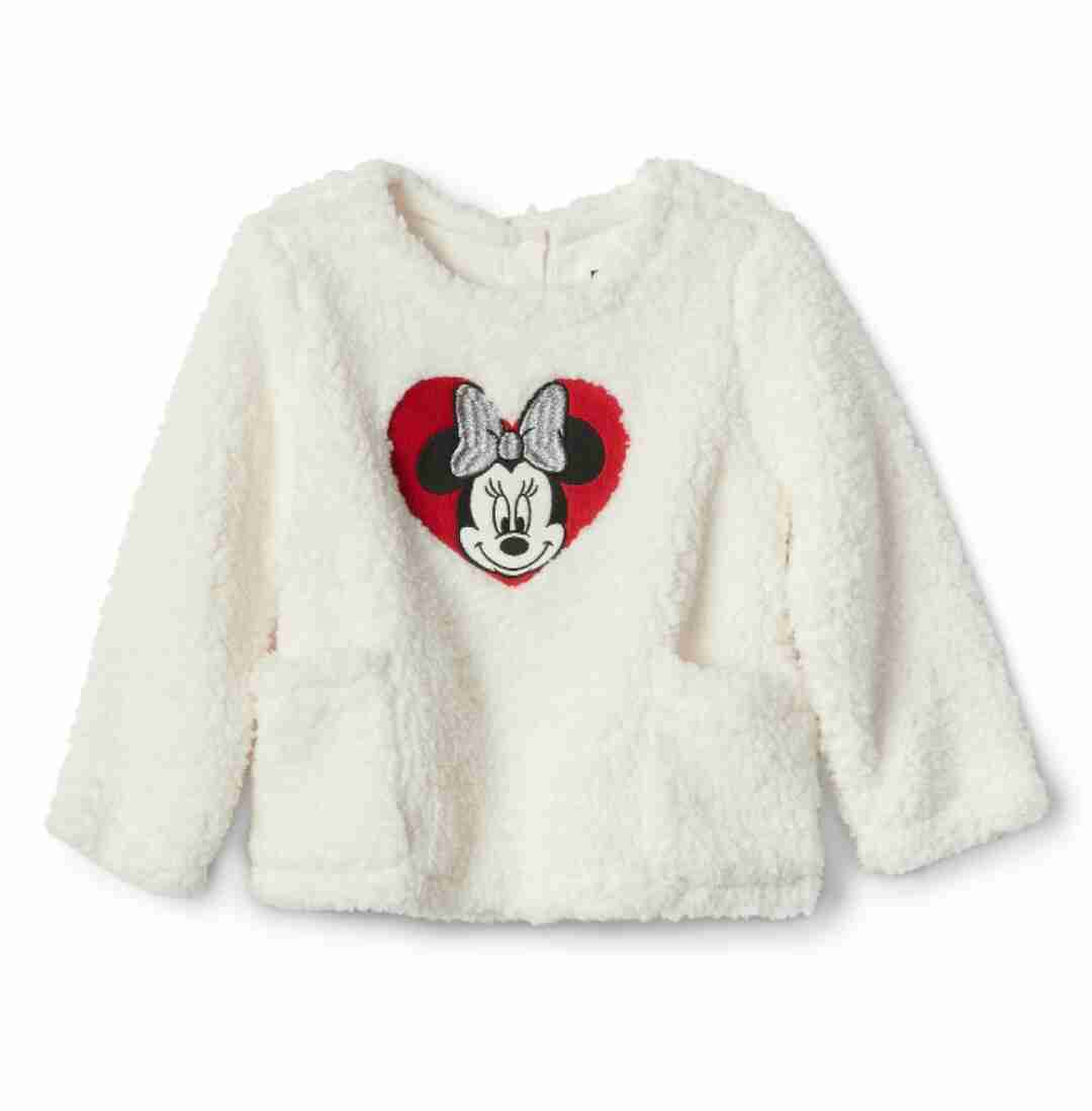 Disney sherpa pullover sweater