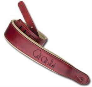 Signature Leather Strap (Red/Tan)