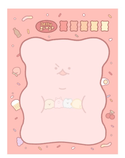 Paper Pad Gummy Bear