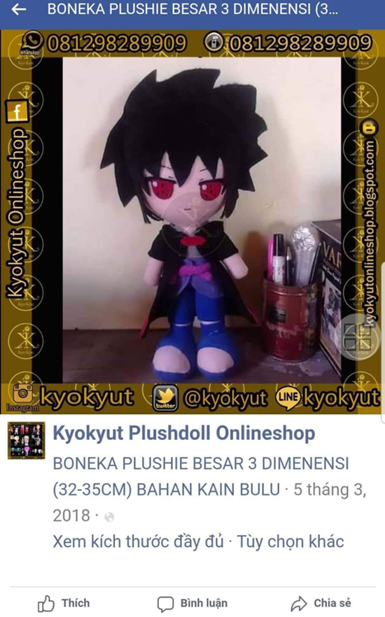 Sasuke boneka Handmade