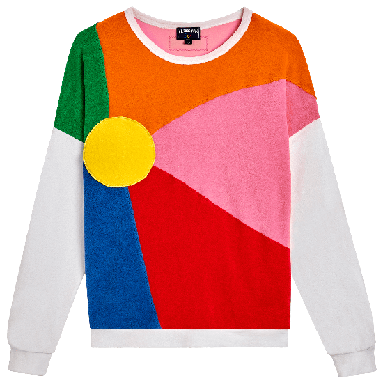 JCC+ Women Terry Sweat Shirt Rainbow
