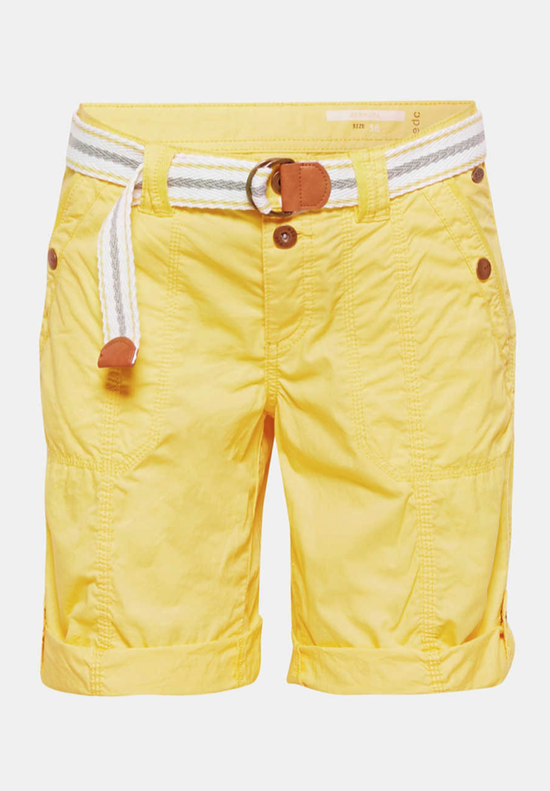 Versatile PLAY shorts with a belt, 100% cotton