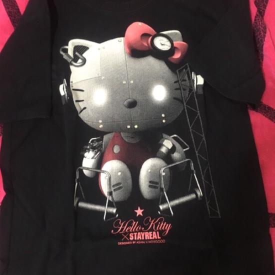 Kitty Robot Mechanical T-Shirt, Black Label Version, Size S