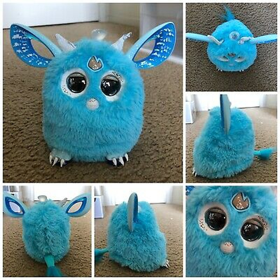 Custom Blue Furby Connect OOAK Hand Painted