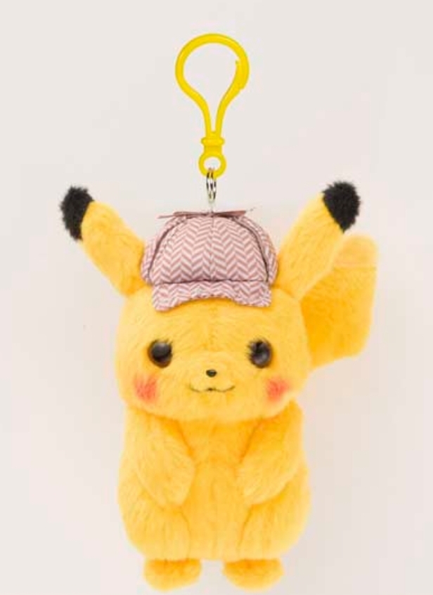 Detective Pikachu plush keychain