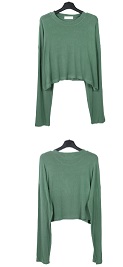 Chalang Rouge Fit Long Sleeve Crop Tee
