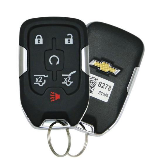 2015 Chevrolet Tahoe Smart / Proxy Keyless Remote Key