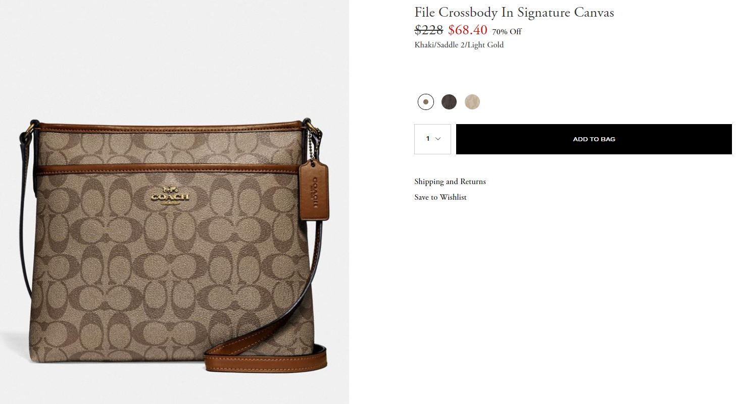 File Crossbody In Signature Canvas