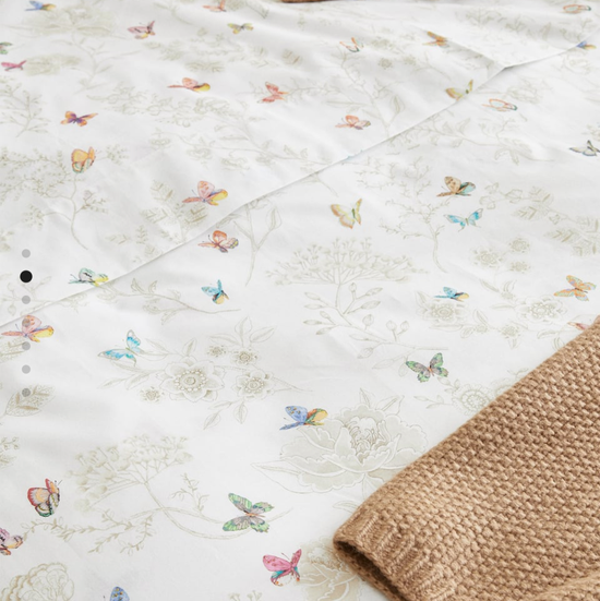 Flowers and butterflies duvet cover