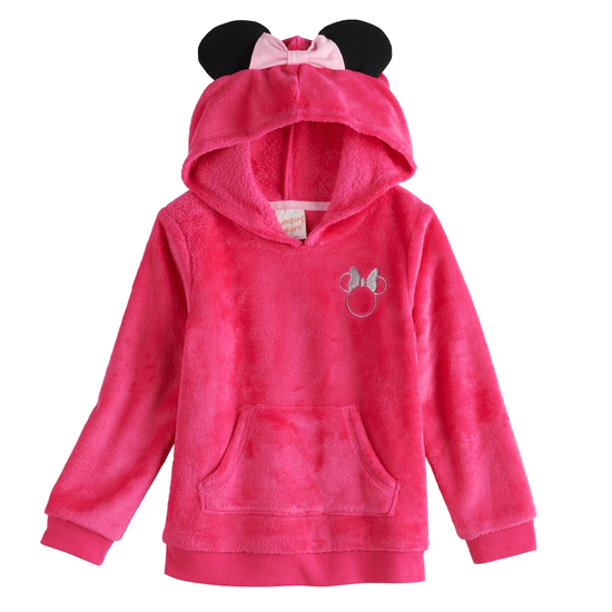 Minnie Mouse Toddler Girl Plush Tunic Hoodie