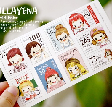 postage stamp sticker