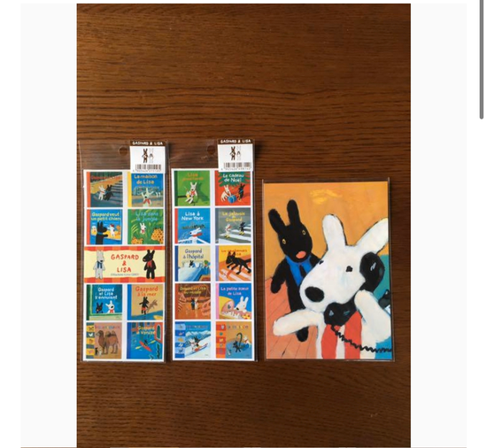 GL postcard and sticker set