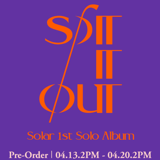 Solar 1st Solo Album music CD