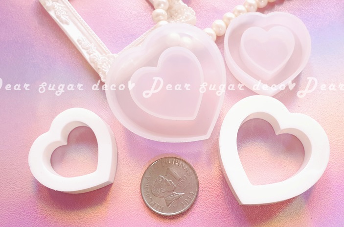 Heart mold (resin heart shaker)