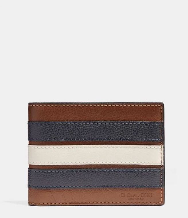 Slim Billfold Wallet With Varsity Stripe F26171 N3D