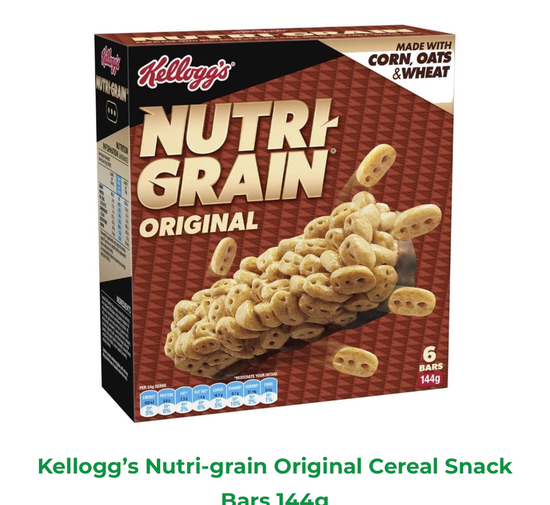 Nutri-Grain Original Cereal Snack Bars 6 pack