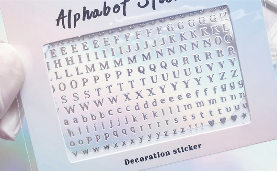 Alphabet Stickers - Silver