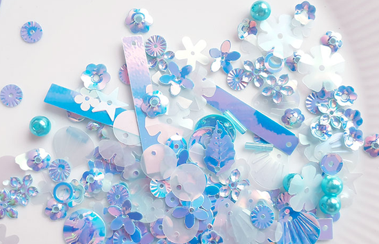 Fairyland Sequins - Sky