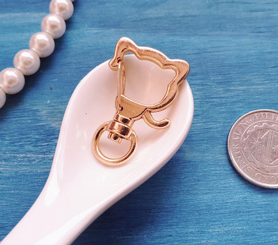 Cat Key Ring - Gold
