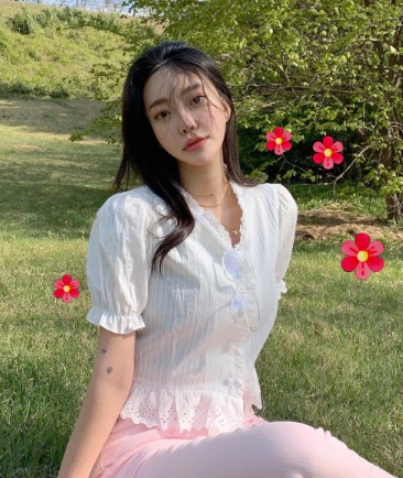 Clover blouse Ivory