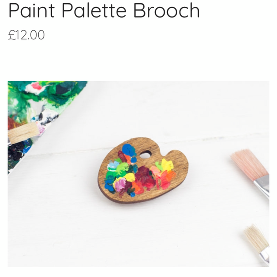 Paint Palette Brooch