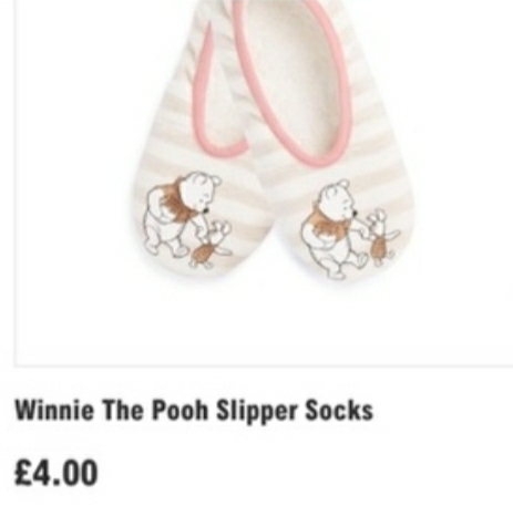 Winnie the pooh slipper sock
