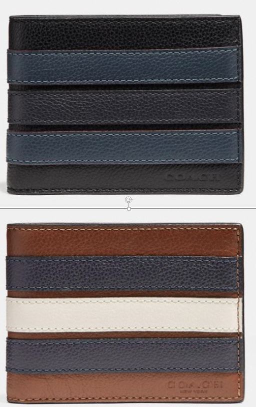 Slim Billfold Wallet With Varsity Stripe F26171