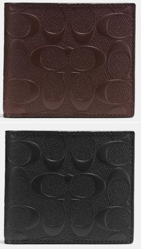 Coin Wallet In Signature Leather F75363