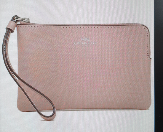 Corner Zip Wristlet F58032 SVOBD