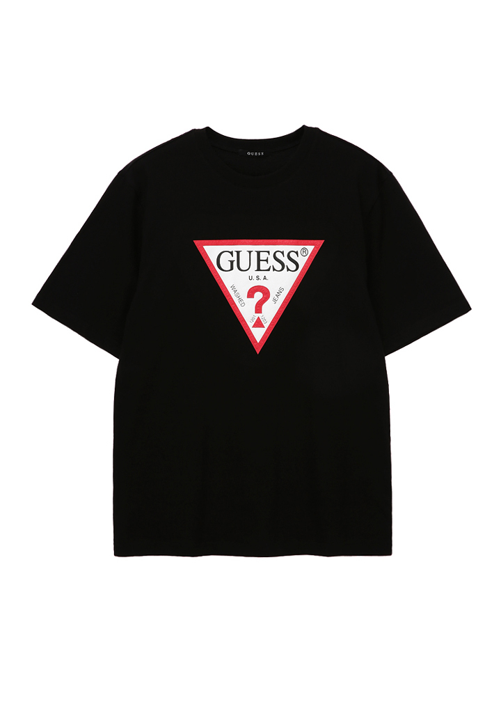 Unisex Lettering Emboss Short Sleeve T-Shirt