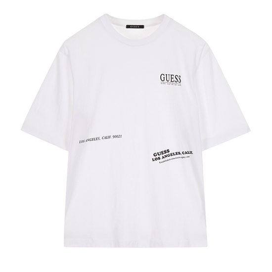 Guess white tes