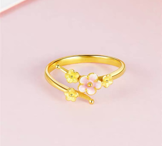 Pink Flower Ring