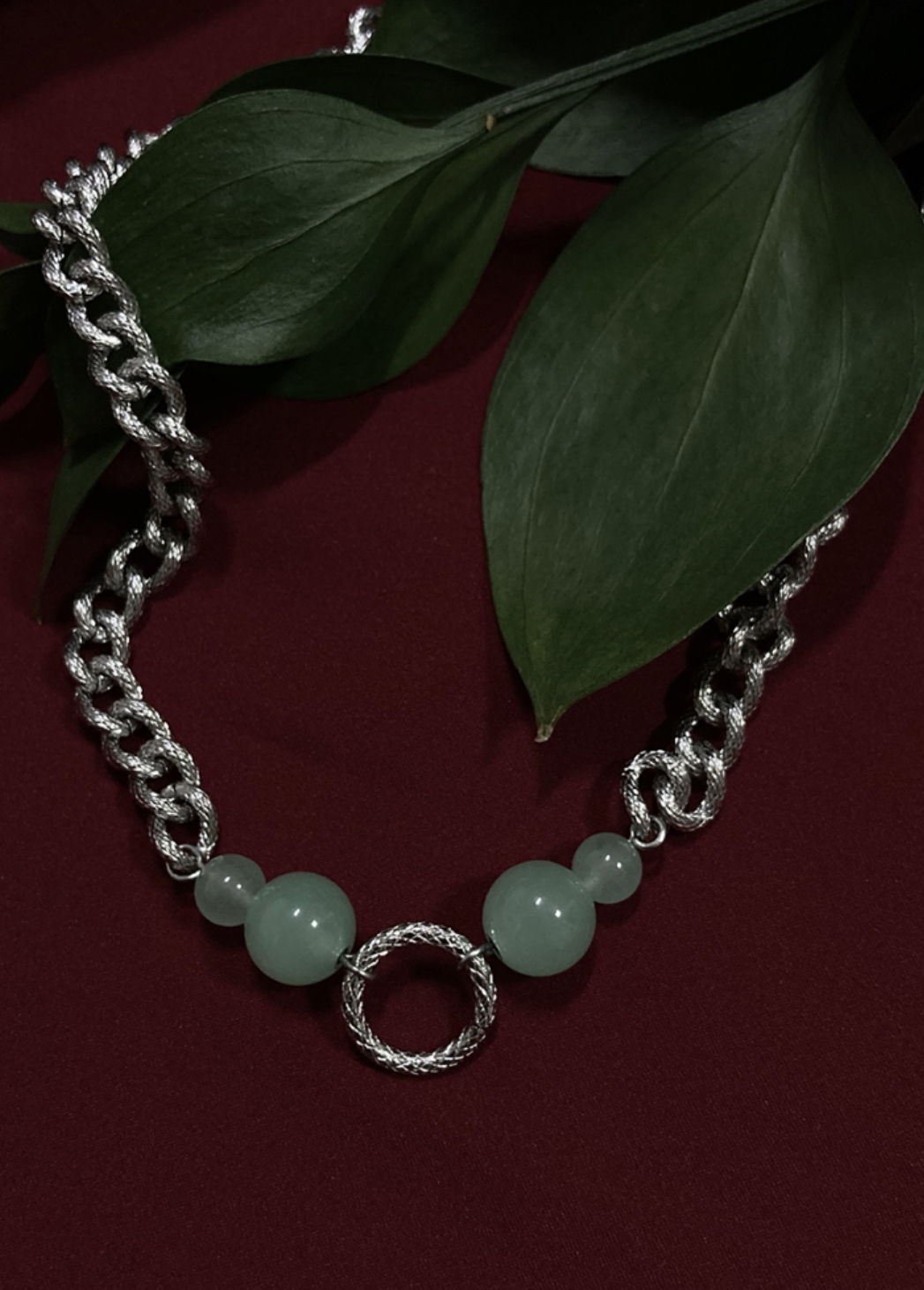 Jade Circle Necklace