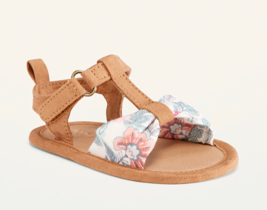 Faux-Suede T-Strap Sandals for Baby