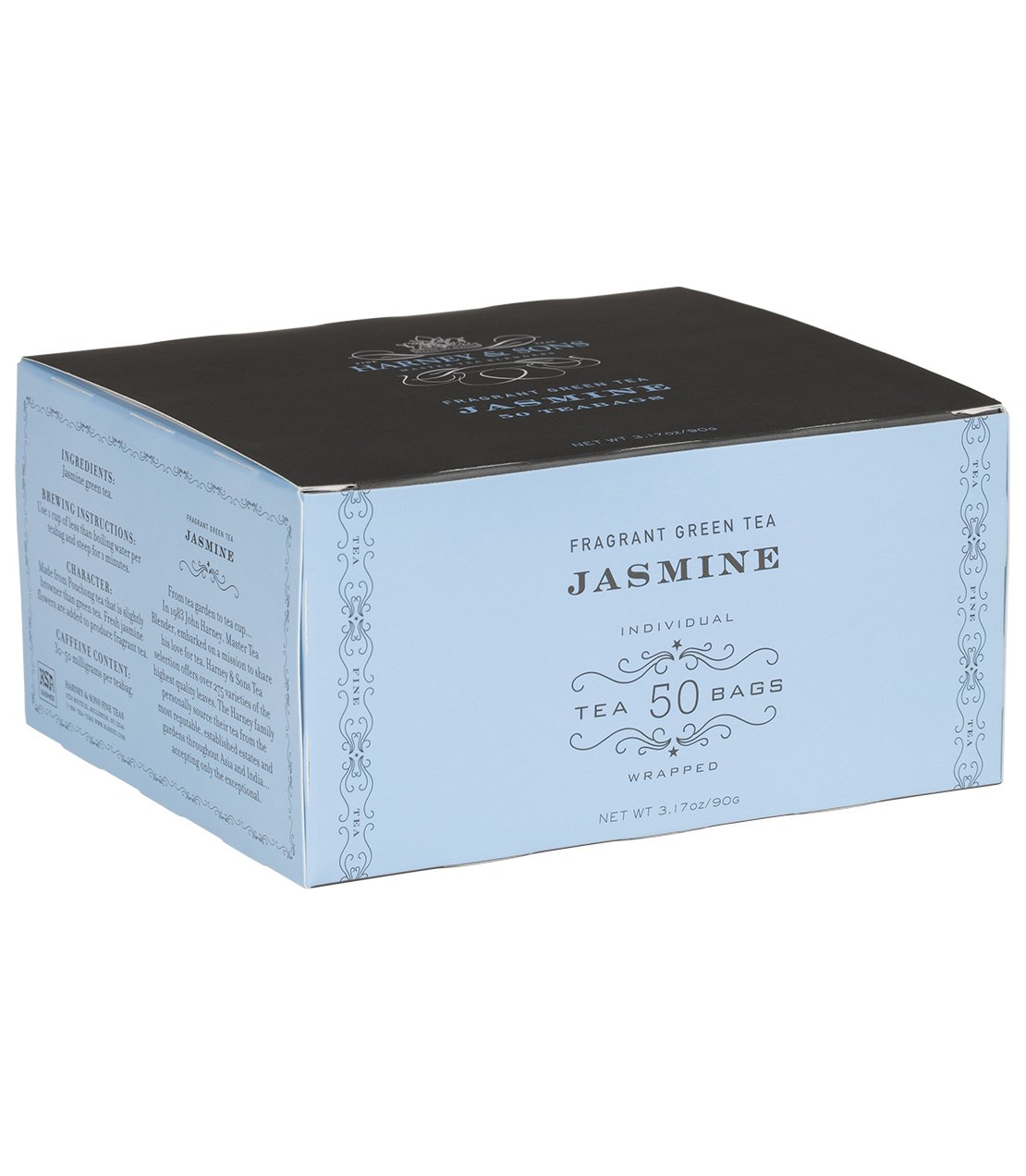 Harney & Sons, Jasmine, Fragrant Green Tea, 50 Ct