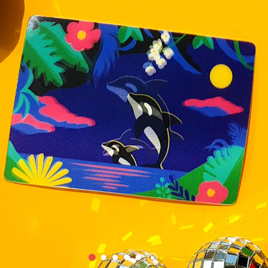 Card dolphins