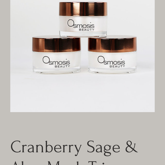 Cranberry sage and aloe mask trio