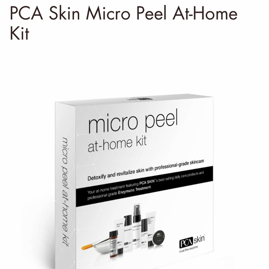 PCA micro peel at home kit