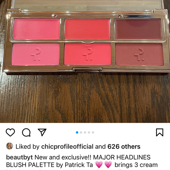 Major headlines blush palette