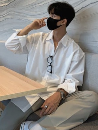 Look Wonder Ant Basic Semi-Over Shirt 1+1 EVENT