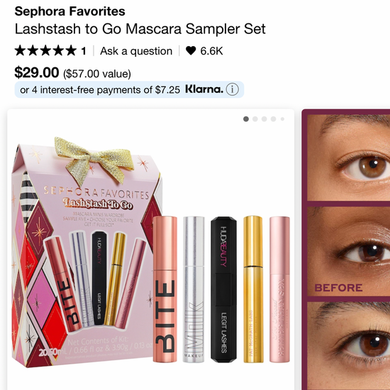 Sephora favourites lash stash to go mascara sampler pack