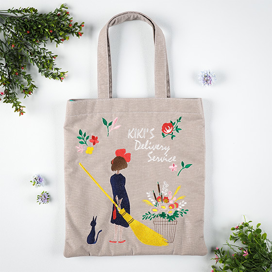 [Donguri Closet Limited] Witch's Takkyubin Natural Embroidery Series Tote Bag